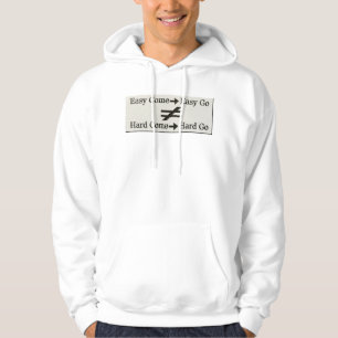 Design über einfache Arbeit und harte Arbeitsbezie Hoodie