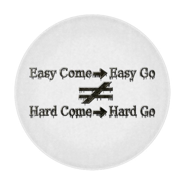 Design über einfache Arbeit und harte Arbeitsbezie Schneidebrett (Vorderseite)