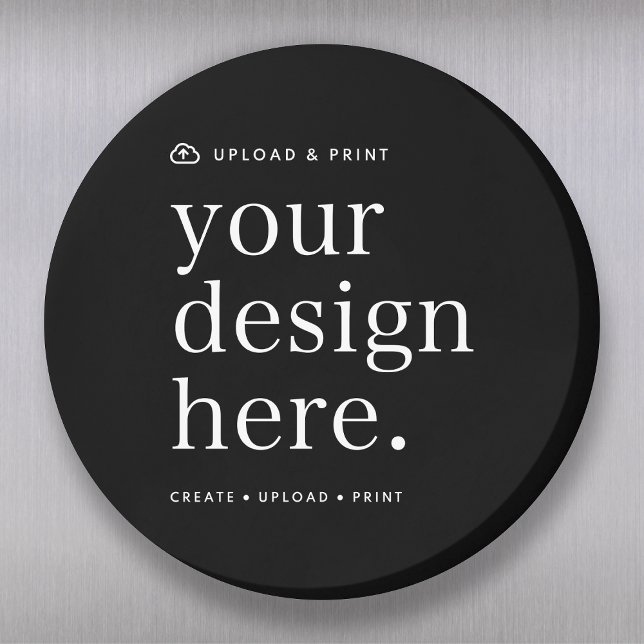 Design Upload 3" Runde Magnet (Versatile magnets for business, events, gifting, special occasions & more!)