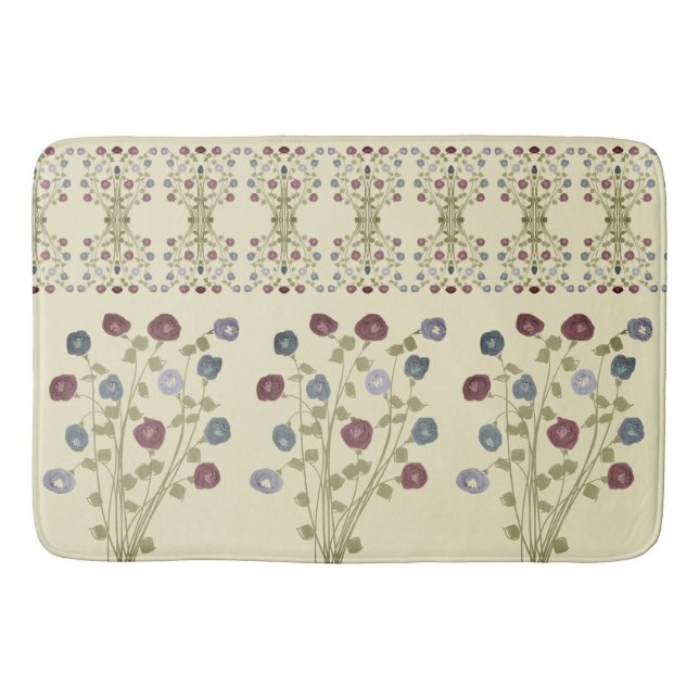Design verblichener Blume Badematte (Vorderseite)
