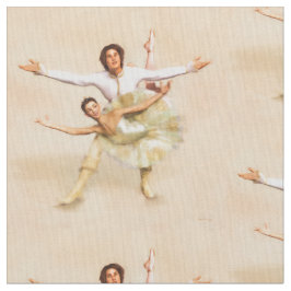 Design von Ballet Theme Pfirsichtänzern Stoff