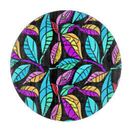 Design von Blätter aus festem Glas Schneidebrett