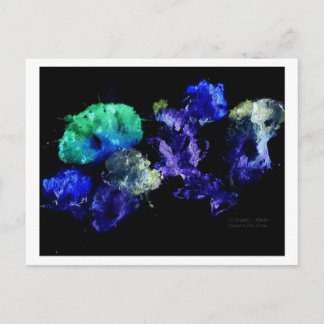 Design von Blume, Schwarz-Weiß-Leuchten Postkarte