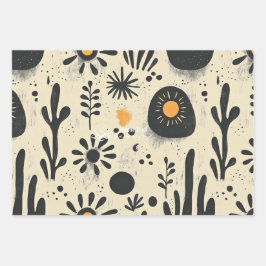 Design von Blumenoasen in Wellness Business Packag Geschenkpapier Set