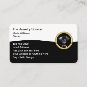 Design von Business Cards für klassische Schmuckst Visitenkarte