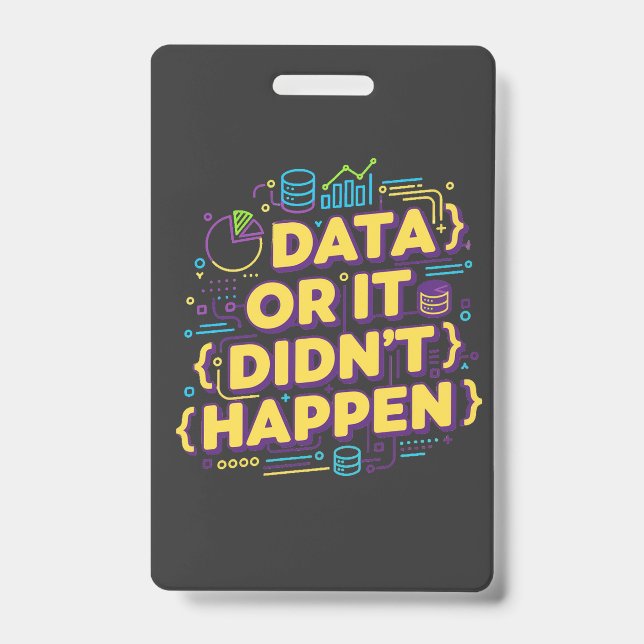 Design von Datenwissenschaften - Daten oder sie si Ausweis (Vorderseite)