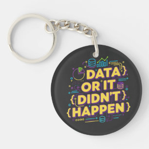 Design von Datenwissenschaften - Daten oder sie si Schlüsselanhänger