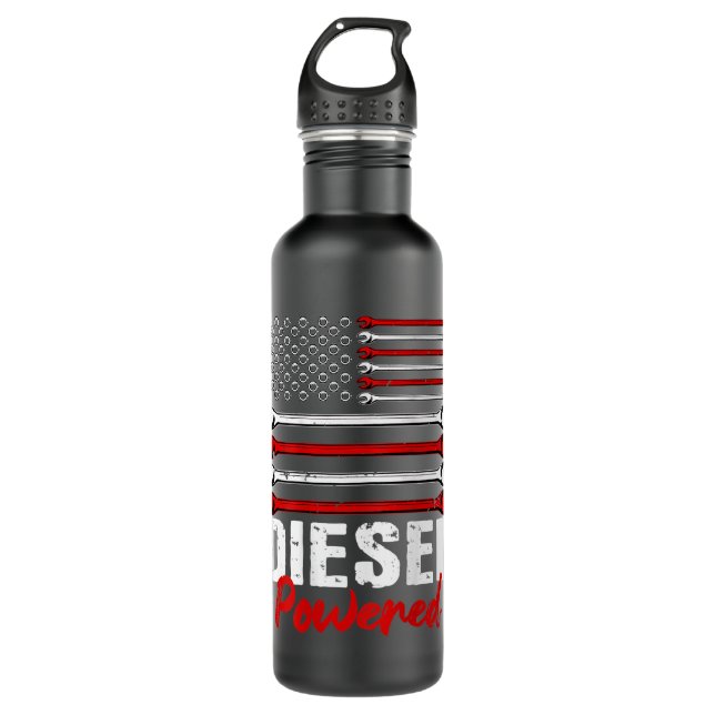 Design von Dieselfahrzeugen auf der Rückseite Edelstahlflasche (Vorderseite)