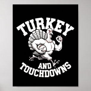 Design von Erntedank für Männer Türkei und Touchdo Poster