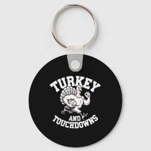 Design von Erntedank für Männer Türkei und Touchdo Schlüsselanhänger