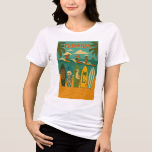 Design von Florida Sand und Surfboards Tri-Blend Shirt