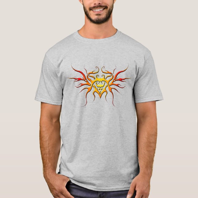 Design von Flügeldrachen - rot T-Shirt (Vorderseite)