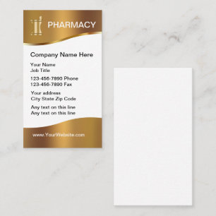 Design von Geschäftskarten für klassische Pharmazi Visitenkarte