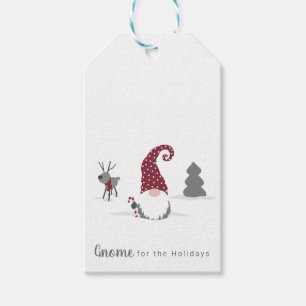 Design von Gnome und Reindeer skandinavisches Tomt Geschenkanhänger