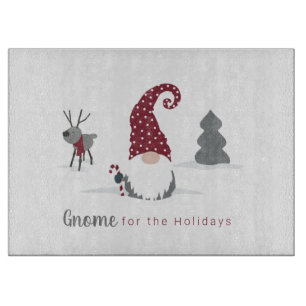 Design von Gnome und Reindeer skandinavisches Tomt Schneidebrett