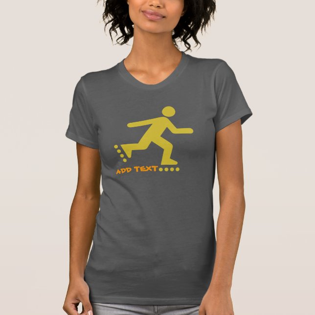 Design von Go-InLine-Skatern, T-Shirt (Vorderseite)