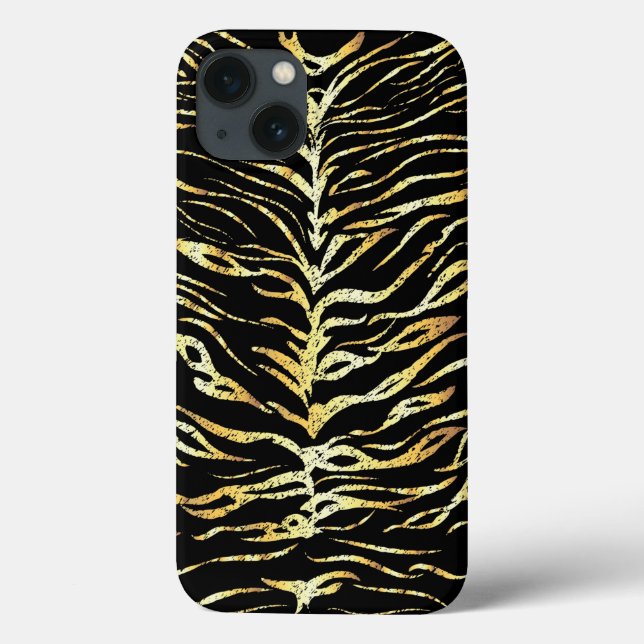 Design von Goldtiger-Streifen Case-Mate iPhone Hülle (Rückseite)