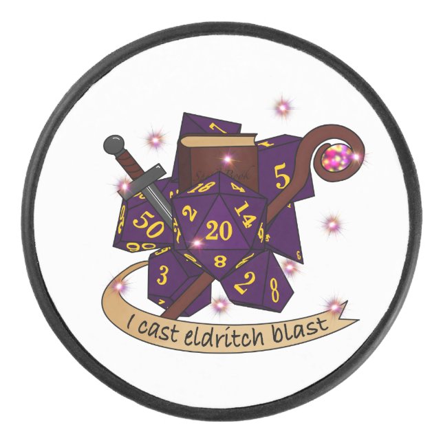 Design von Hexenmeisterwürfen Eishockey Puck (Vorderseite)