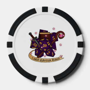 Design von Hexenmeisterwürfen Pokerchips