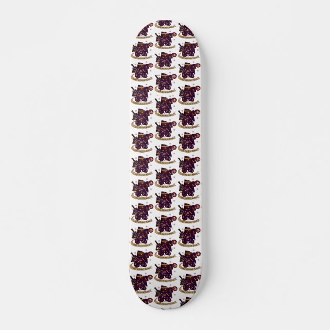 Design von Hexenmeisterwürfen Skateboard (Vorne)