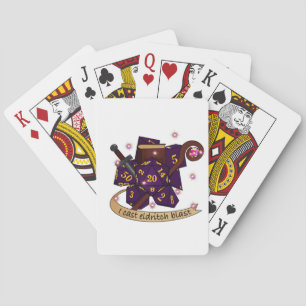 Design von Hexenmeisterwürfen Spielkarten