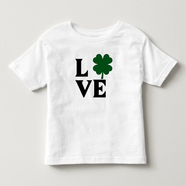 Design von Kleeblatt-Lieben Kleinkind T-shirt (Vorderseite)