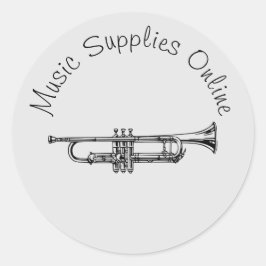 Design von Musikbrass Geschenkartikel für Unterneh Runder Aufkleber
