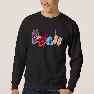 Design von Niedlichen Piratendruckbriefen Sweatshirt