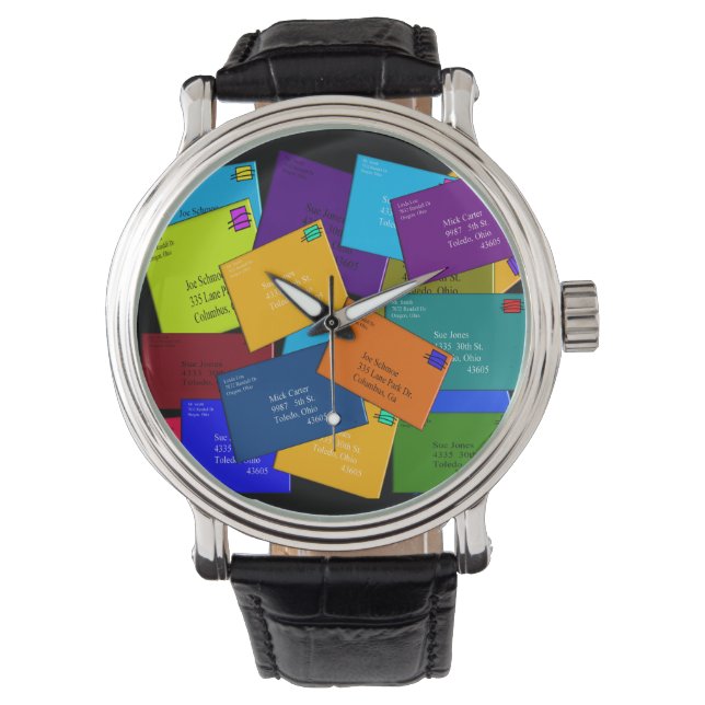 Design von Postarbeiterbriefs Armbanduhr (Vorderseite)