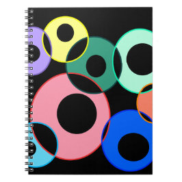 Design von Rainbow Billiard Balls Notizblock