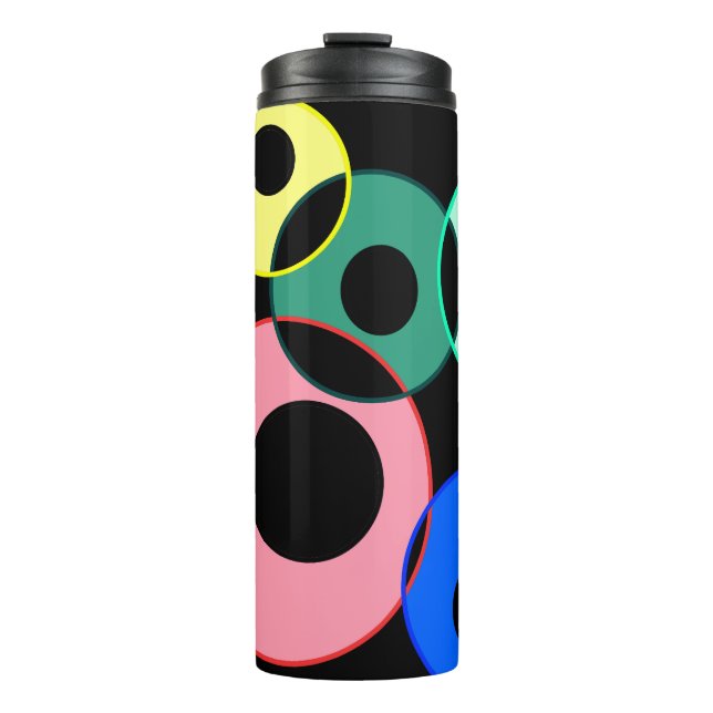 Design von Rainbow Billiard Balls Thermosbecher (Vorderseite)