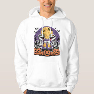 Design von Skelettdrachen für Trick oder Bier Hoodie