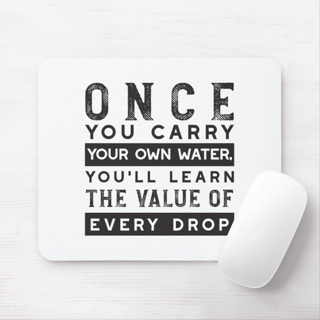 Design von Weisheit-Zitaten - Wert jedes einzelnen Mousepad (Mit Mouse)
