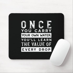 Design von Weisheit-Zitaten - Wert jedes einzelnen Mousepad
