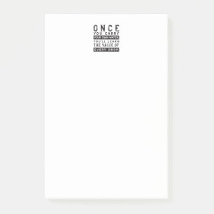 Design von Weisheit-Zitaten - Wert jedes einzelnen Post-it Klebezettel