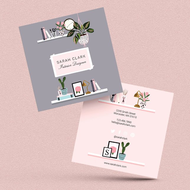 Design-Wandschränke-Dekoration für Chic & Girly Zu Visitenkarte (Von Creator hochgeladen)