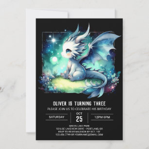 Design Whimsy Dragon Birthday Einladung