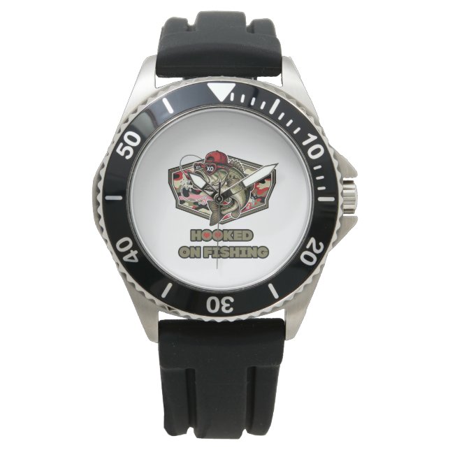Design with fun, bold illustration of a cool bass armbanduhr (Vorderseite)