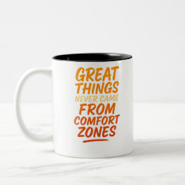 Design Your Destiny - Motivierend Typografie Zweifarbige Tasse