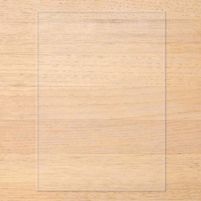 Design Your Dream - Rectangle Clear Acryleinladungen (Vorderseite)