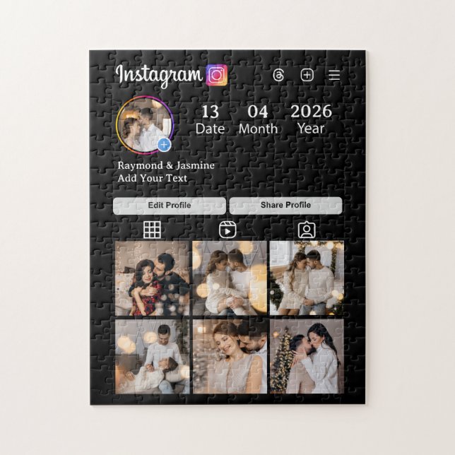 Design Your Own 7 Photo Collage (Vertikal)