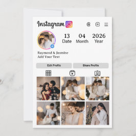 Design Your Own 7 Photo Collage Dankeskarte