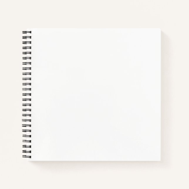 Design your own - 8.5" x 8.5" Spiralnotebook Notizbuch (Vorderseite)