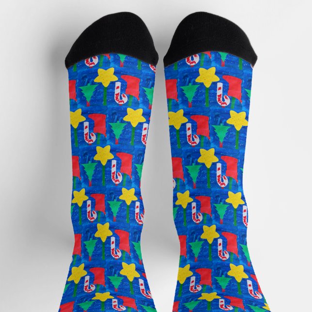 Design Your Own Custom Socks with Your Child's Art Socken (Oben)