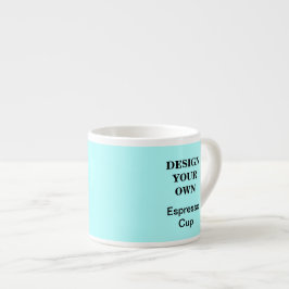 Design Your Own Espresso Cup - Light Blue Espressotasse
