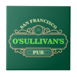 Design Your Own Green Irish Pub San Francisco Beer Fliese