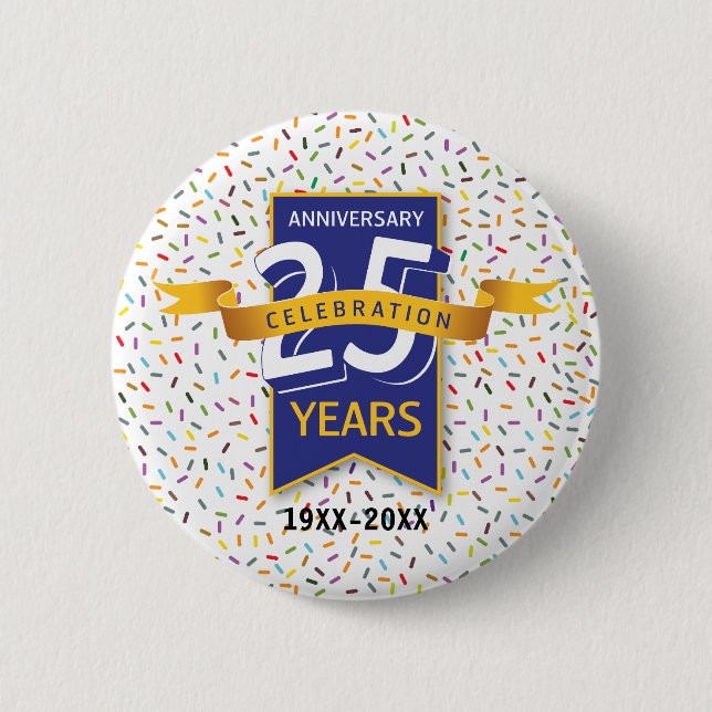 Design zum 25. JUBILÄUM Button (Vorderseite)
