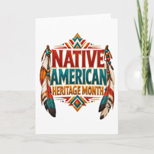 Design zum Monat des indianischen Erbes Karte