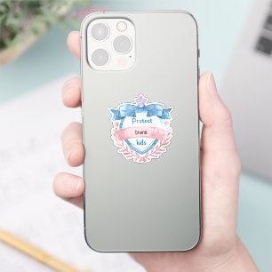 Design zum Schutz von Trans-Kindern, Geschenk für Aufkleber