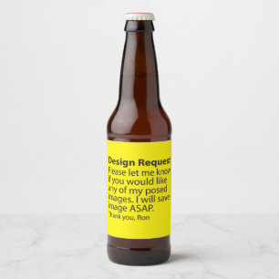 Designanfrage Bierflaschenetikett